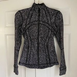 LULULEMON Black & White Zip Up Jacket